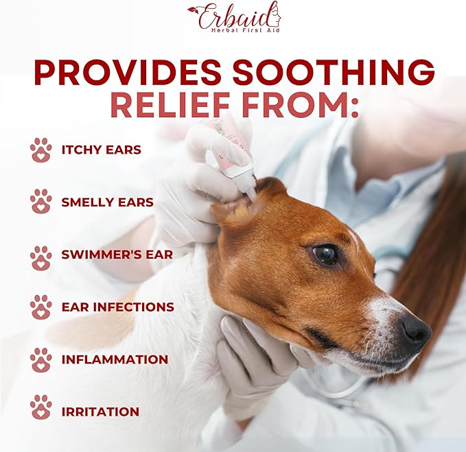 Dog Ear Cleaner – All Natural Ear Drops for Dogs Ear Infection – Eliminates Yeast Odor, Loosens Wax, Prevents Infections, Relieves Itching – Safe, Gentle, Effective Itchy Ear Relief, Made in USA