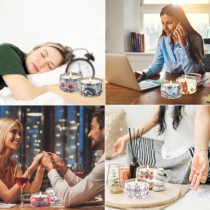 Scented Candles Gifts Set of 36 – 2.5oz Aromatherapy Travel Tin Candles, Relaxing Fragrances for Home, Spa, Gifts for Family, Friends, Teachers, Thank You Presents (Assorted Scents).