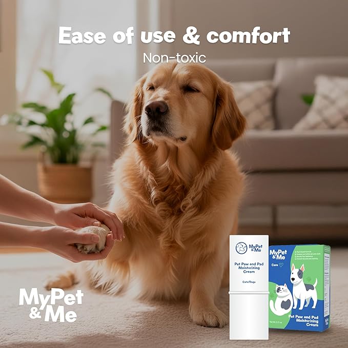 My Pet & Me Dog & Cat Paw and Nose Balm – 6g | Lick-Safe, Natural & Moisturizing Paw Balm for Dry or Cracked Pads | Gentle Nose & Paw Care