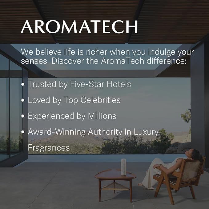 AromaTech The Hotel Aroma Essential Oil Blend: Luxury Hotel Inspired Aromatherapy with Lemon, Lavender, Peach & Pine for Ultrasonic Diffusers & Nebulizers - 16 fl oz, 500 mL