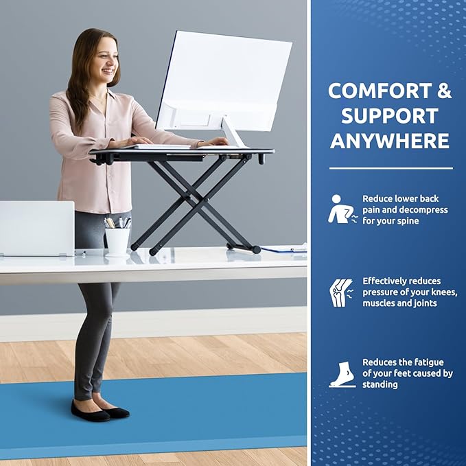 KitchenClouds Kitchen Mat Cushioned Anti Fatigue Rug 24"x70" Waterproof, Non Slip, Standing and Comfort Desk/Floor Mats for House Sink Office (Green)