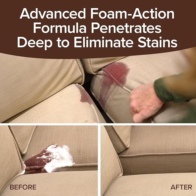 Horsepower Bull Shot Carpet Spot & Stain Remover by Horsepower, AS SEEN ON TV, Made In USA, Just Point & Spray, Stain-Lifting Foam-Action, Pet Stains & Odors, Coffee, Soda, Wine, Stains, 2 Pack