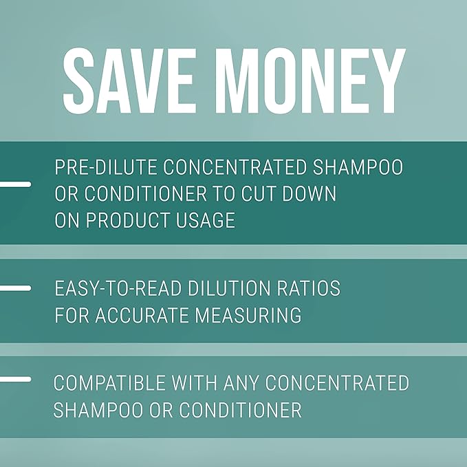 Nature's Specialties Mixing Bottle and Dog Shampoo Conditioner Concentrate Bundle, Easy to Read Measurements Mixing Bottle 32 oz, EZ Out Deshedding Dog Shampoo Conditioner Concentrate 16 oz