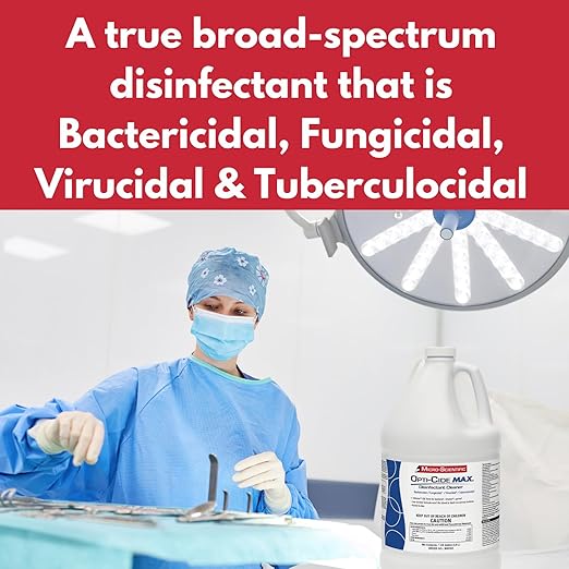 Micro-Scientific M60035 Opti-Cide Max Disinfectant Cleaner and Sanitizer, 1 gallon