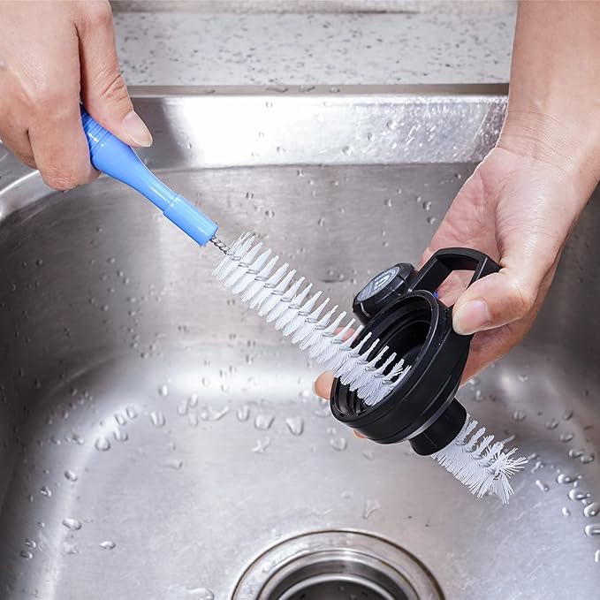 Bottle Brush Cleaner 5 Pack - Long Handle Water Bottle and Straw Cleaning Brush Set for Washing Narrow Neck Bottles, Sport Bottles, Kombucha, Wine Decanter, Flask, Beer Brewing Supplies