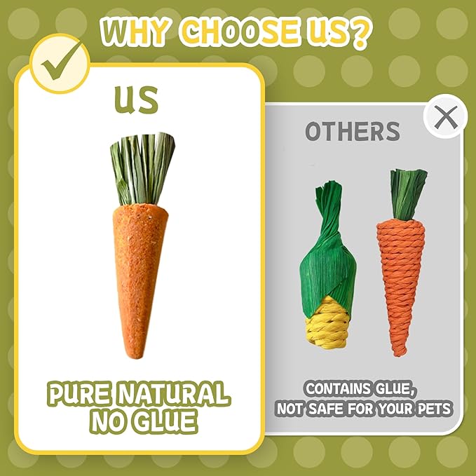 20 PCS Hamster Chew Toys Set, Natural Apple Wood Guinea Pig Toys, Hamster Cage Accessories Include Bridge, Seesaw, Carrot, Timothy Straw Stick Dental Care for Rat Gerbil Chinchilla Rabbits