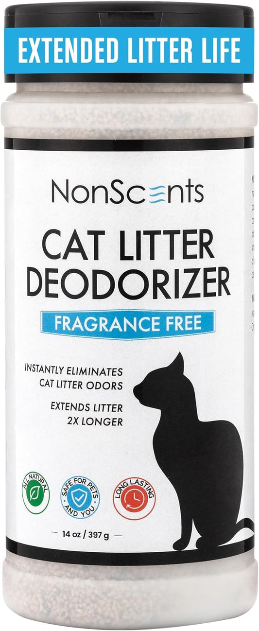 NonScents Odor Control Cat Litter Deodorizer - Professional Strength Odor Neutralizer, 16oz