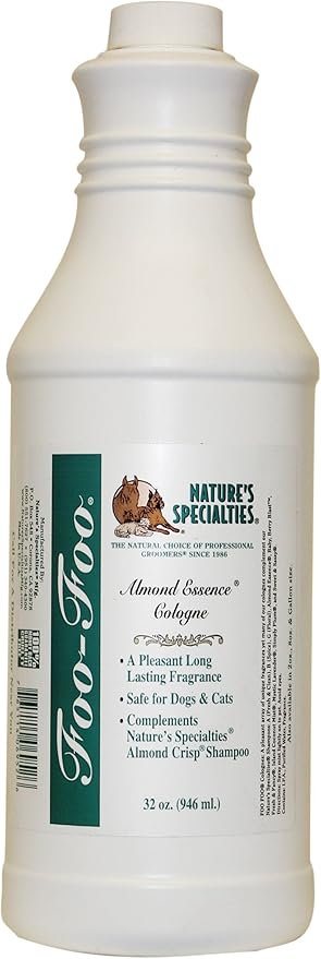 Nature's Specialties Almond Essence Dog Cologne for Pets, Natural Choice for Professional Groomers, Ready to Use Perfume, Finishing Spray, Made in USA, 32 oz