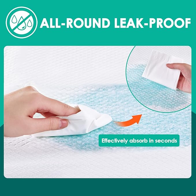 JollyMate Dog Pee Pads Extra Large 36"x36", 30 Pack X-Large Super Absorbent Pet Training Pads with Adhesive Tabs, 6 Layers Thick Leak-Proof Potty Pads for Dogs and Puppies