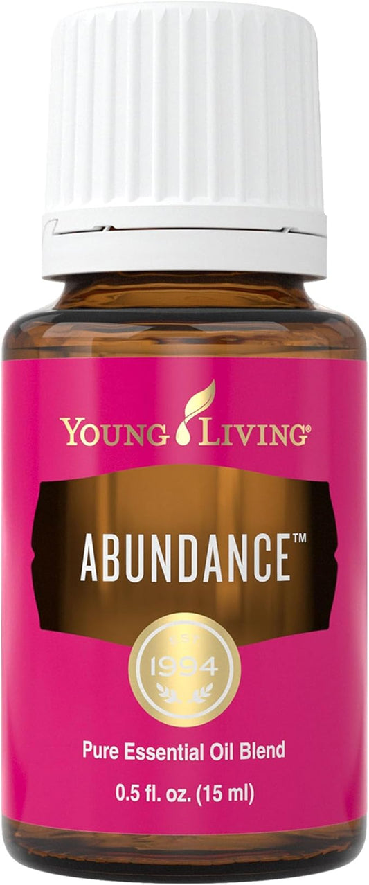Young Living Abundance Essential Oil Blend | 15 ml | Warm, Uplifting Aromatherapy for Diffusing & Topical Use | Spicy, Invigorating Scent with Premium Botanical Oils