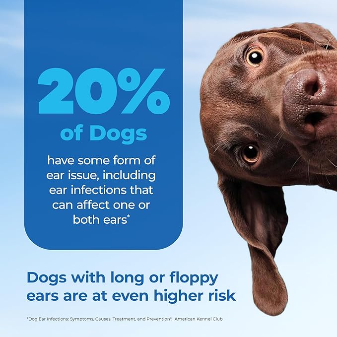 Vetnique Oticbliss Cat & Dog Ear Wipes - Dog Ear Infection Treatment or Dog Ear Cleaner Wipes for Dirty, Waxy, Smelly Dog Ears, Odor Control with Aloe Vera & Salicylic Acid (Medicated Ear Wipes)