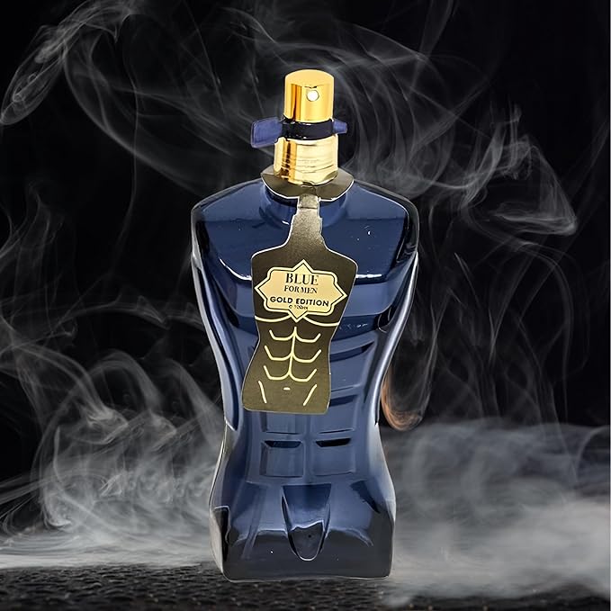 3Pack Men Cologne Blue for Men Series Eau De Parfume Spray with Woody Floral & Fruity Scent Perfume Gift Set Day to Night Luxury Fragrances