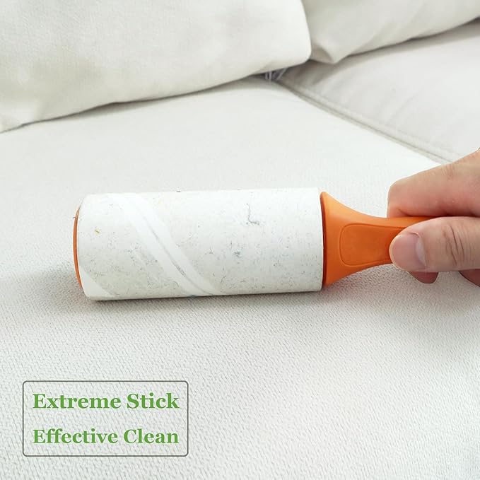 4 inch Lint Roller Refills Compatible with Evercare and Other Lint Rollers with 1 1/2 inch Inside Diameter Extreme Stick 90 Sheets Each Refill (Pack of 6, 540 Sheets Total)