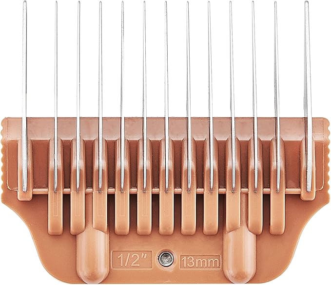 13MM 1/2Inch Pet Grooming Clipper Attachment Guard Comb, for Wide A5 Blades, Compatible with Andis, Conair, Wahl, Laube, Thrive, Bucchelli, or other A5 Series, Only Fit for 10W/15W/30W Wide Blade