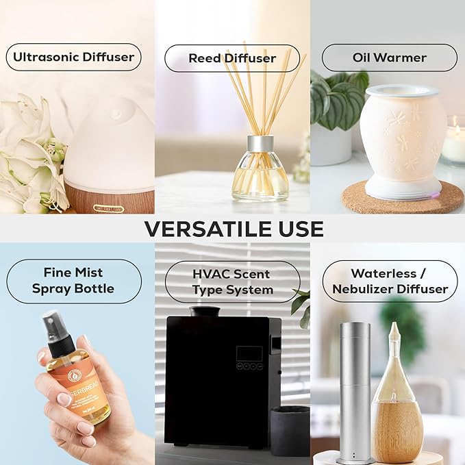 Aroma Country Winter Scent Gift Set – Essential Oils for Diffusers, Reed Diffusers & Oil Warmers | Apple Cinnamon, Fraser Fir, & Gingerbread Scents | Perfect for Home Fragrance