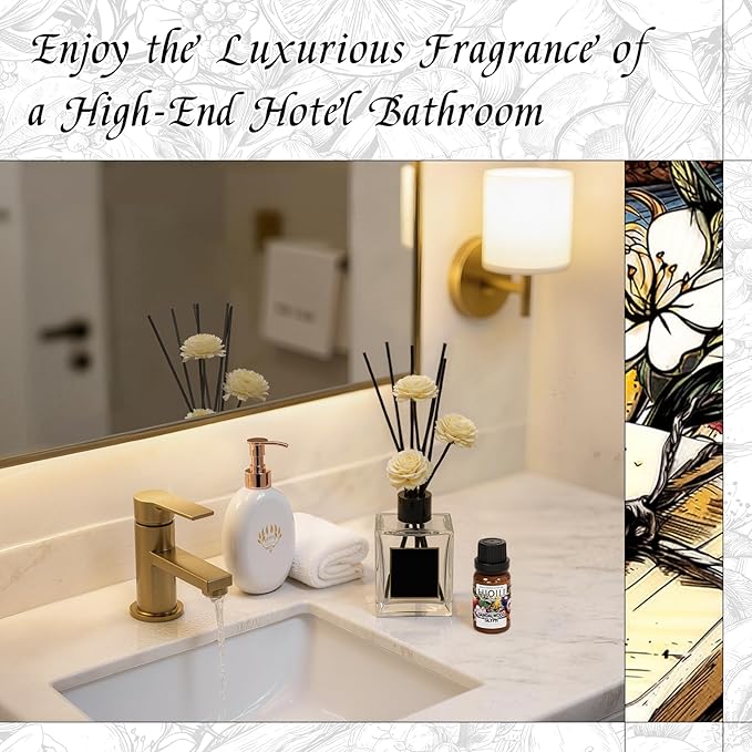 HIQILI Diffuser Oil for Humidifier & Reed Diffusers, Suitable for Home and Other Scenarios, Long Lasting Scent - Sandalwood Glyph, 0.34 Fl Oz