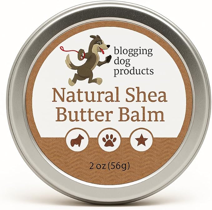 Dog Paw Balm for Hot Pavement, Natural Shea Butter Balm for Dogs – Paw, Nose & Skin Moisturizer – Soothes moisturizes Cracked Pads, Hot Spots & Dry Skin – All-Natural Ingredients – 2 oz
