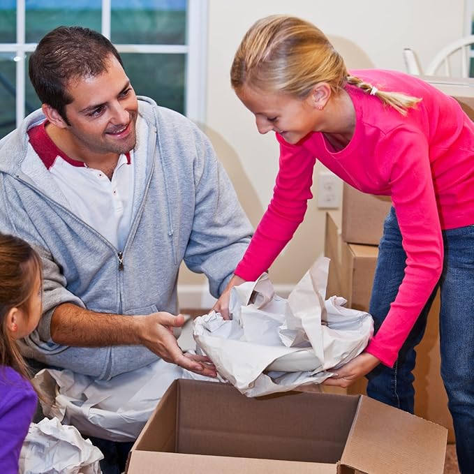 Uboxes 50 Pounds of Packing Paper, off white, NEWSPRINTW50