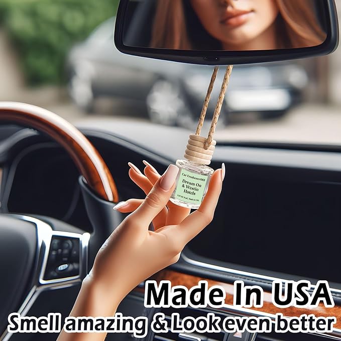 C Classy Car Air Freshener Hanging 2 Pack, Cute Hotel Scent Air Fresheners Diffuser Oil for Cars, Car Air Freshener for Women&Men Gift, Long-Lasting Fragrance, Made in USA