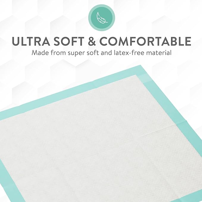 Inspire Extra Large Super Absorbent Disposable Bed Pads for Chronic Incontinence Ultra Thick and Absorbent Bed Pads Disposable Adult | Pee Pads for Adults (36" X 36" Pack of 50 W/ Adhesive)