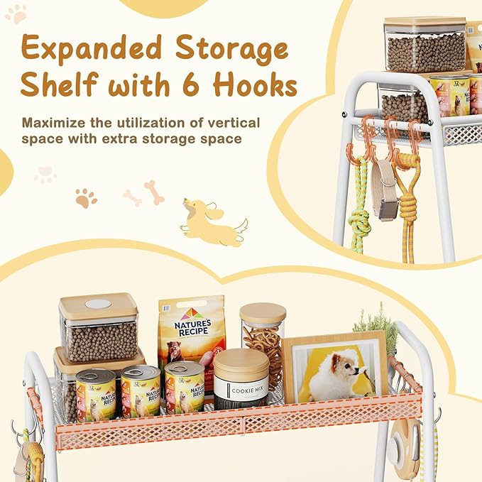 Large Dog Toy Basket (23.6"x11.2"x9.7"), Dog Toy Bin with Storage Organizer, Trapezoid Dog Toy Box for Dog Stuff, Toy Holder Chest for Pet Dog Cat, Dog Essentials for Dog Accessories