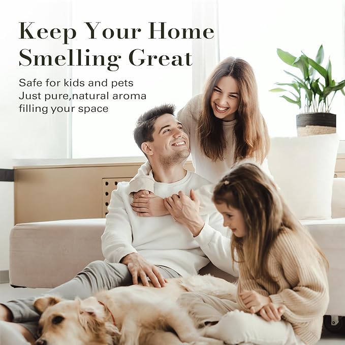 JCLOUD 2025 Plug in Diffuser for Essential Oils, Waterless Scent Diffuser Cover Up to 500 Sq. Ft. for Home, Office, Spa – Portable Smart Wall Diffuser 160ML, White