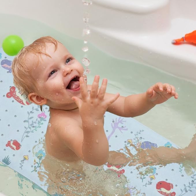 Kids Non Slip Bath Mat - Baby Bath Mat Non Slip - Bath Tub Mat Kids - Bathtub Mat Non Slip Baby - Baby Tub Mat - Baby Bath Mat for Tub - Anti Slip Shower Mat Kids - Bath Mat Toddler (Bath Aquarium)