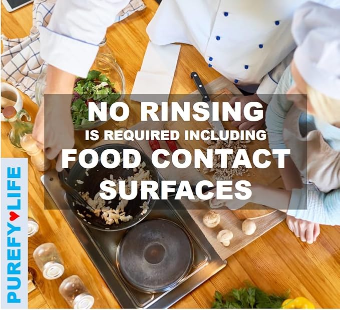 Purefypro Disinfectant (68oz) - Kills 99.9999% Viruses HIV, Monkeypox, Hepatitis, Norovirus, VRE, MRSA, No Rinse, No Residue. Suitable for All Surfaces