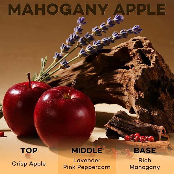 C Classy Car Air Freshener Hanging 2 Pack, Mahogany Apple Air Freshener Diffuser for Cars, Long-Lasting Fragrance, C ar Fresheners,Car Air Fresheners for Women & Men Gift, Made in USA