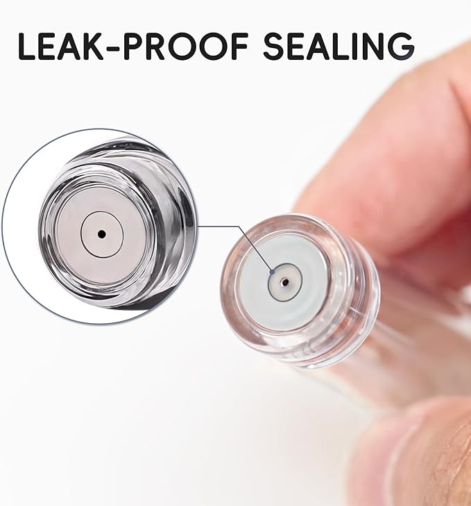 CF00BKS Leather Perfume Bottle 5ml – Bottom-Fill Refillable Dispenser, Leak-Proof & Portable for Men & Women, Ideal for Travel, Gifting & Daily Use (CF00BKS)