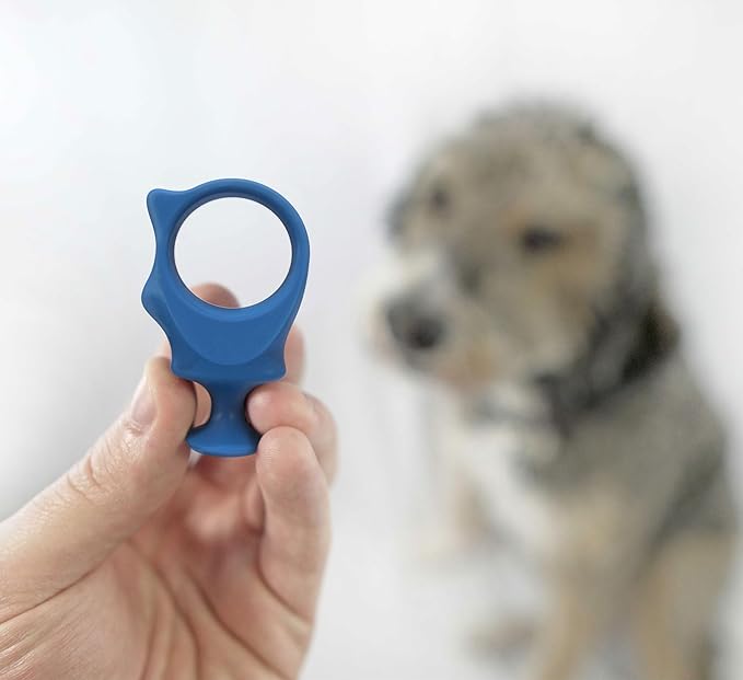 Paw Ready Doggy Breath to Doggy Fresh Dog Dental Care Kit Includes Enzymatic Toothpaste, Dual Brush Head Toothbrush with Angled Bristles and Blue Bite Block to Gently Keep Pets Jaw Open (Blue, Small)