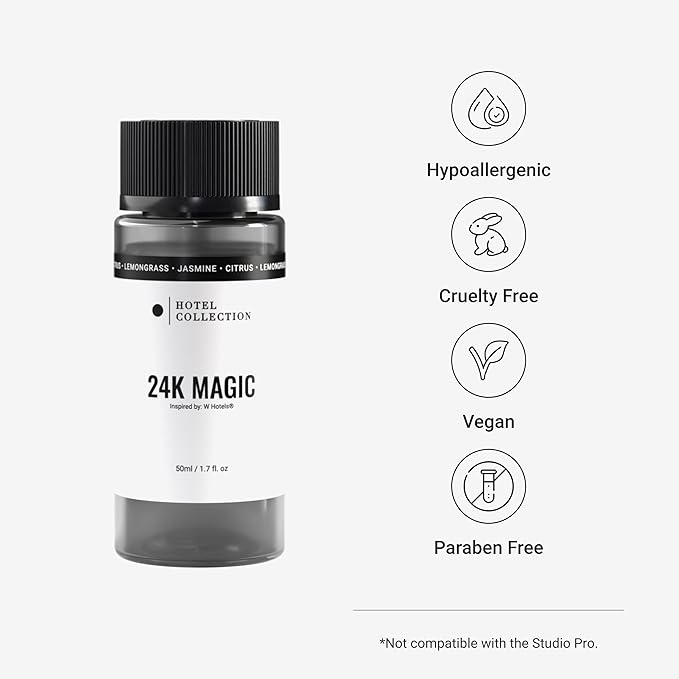 Hotel Collection Diffuser Oil - 24K Magic - Aromatherapy Essential Fragrance Oil - Citrus, Lemongrass, and Jasmine - 50mL 1.7 Fl oz