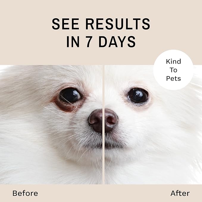 Eye Envy Tear Stain Remover Powder for Dogs and Cats. 100% Natural, Safe. Absorbs and Repels Tears and Discharge. Helps Remove Rust Color Staining. Made in The USA (1.4 oz)