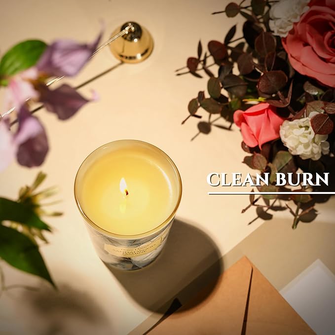 HomeLights Soy Wax Candles for Home Scented, 1-Wick Candles in Sandalwood Jasmine Scented, Industrial Chic Aromatherapy Candles Gift for Parties, Relaxing, 6.7oz