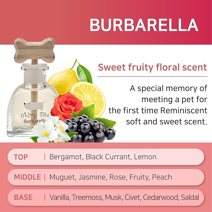 EVENDAY Oh my silly Air freshener Pet diffuser - Removing Ammonia Odor Deodorization Long Lasting Aroma Pet Perfume (Burbarella)