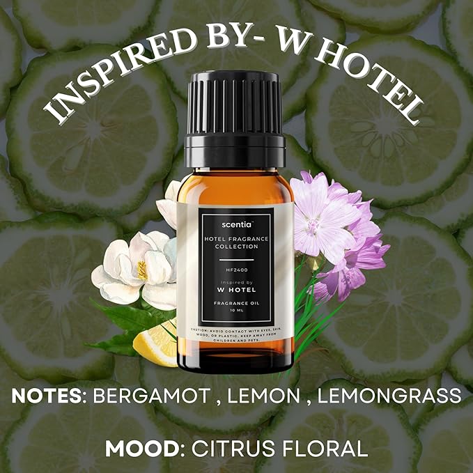 Scentia Hotel Diffuser Oil Gift Set – Buyers’ Favorites – 10 mL, 0.34 fl oz | Inspired by 5-Star Hotels & Scentia My Way Scents | Luxury Aroma Oils for Diffusers - Thanksgiving & Holiday Gift