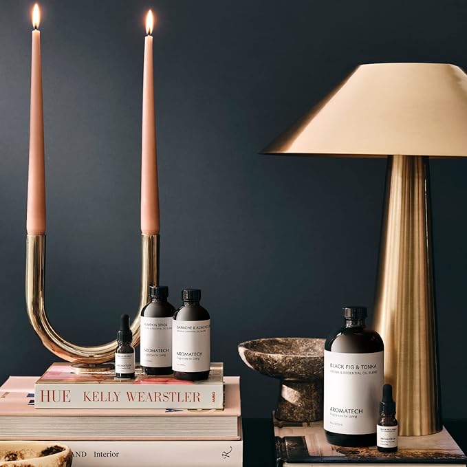 AromaTech Vanilla Bourbon Aroma Essential Oil Blend: Luxury Hotel Inspired Aromatherapy with Vanilla Bean, Bourbon & Oak Barrel for Ultrasonic Diffusers & Nebulizers - 0.3 fl oz, 10 mL