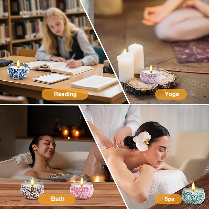 12 Pack Scented Candles Gifts for Women, Natural Soy Candles for Home Scented, Aromatherapy Candle Christmas Gifts Sets for Women, Sister, Friends, Colleague