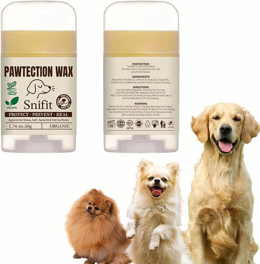 Dog Paw Balms – Organic Lick-Safe Paws Balm, Moisturizing Dogs Paw Protector for Cracked Paws & Dog Nose Balm – Soothing, Plant-Based Pet Balm Dogs & Cats with Natural Scent