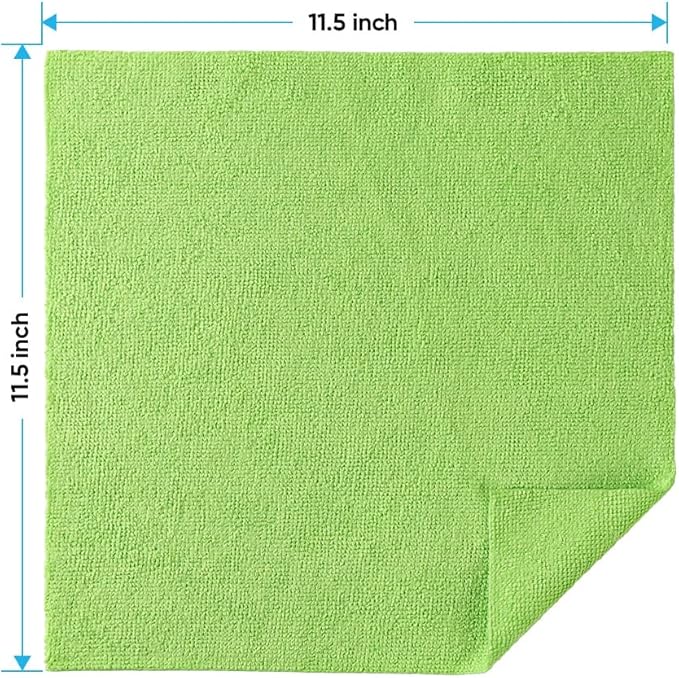 HOMEXCEL Microfiber Cleaning Cloths 20 Pack, Highly Absorbent Microfiber Towels, Lint & Scratch-Free Multi-Color Cleaning Rags for House, Kitchen and Car 11.5 x 11.5 inch