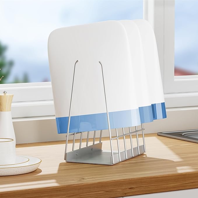 Reusable Sliver Bags Drying Rack: Stainless Steel Multiple Kitchen Storage Organizer