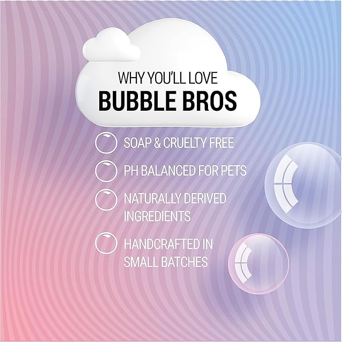 Bubble Bros. 2 in 1 Dog Shampoo and Conditioner for Pets, Gallon - Naturally Derived Ingredients, Eliminates Smelly Pet Odors, Moisturizes and Nourishes, Cleans and Conditions, Bulk Refill Size 128 oz