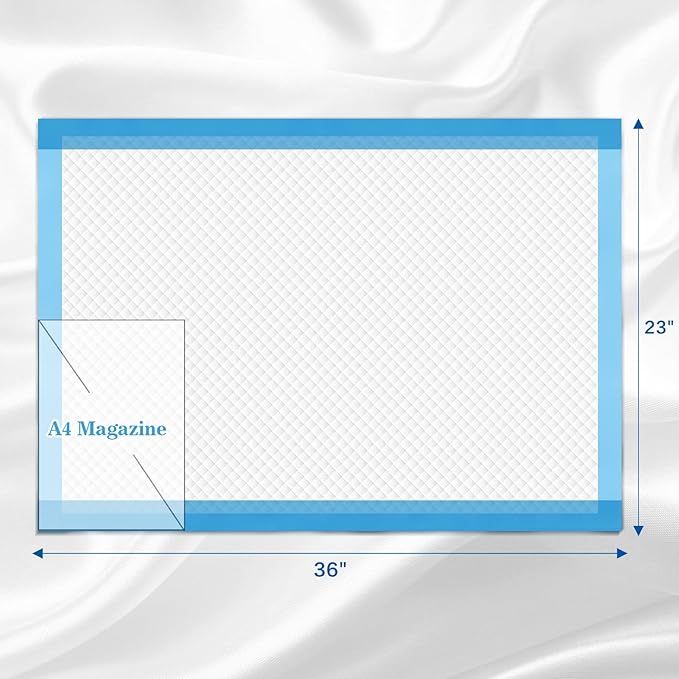 300 Count Chucks Pads Disposable 23"x36", Leakproof Adults Incontinence Bed Pads, Waterproof Underpads for Elderly, Extra Large Puppy Pee Pad, Baby Changing Liner