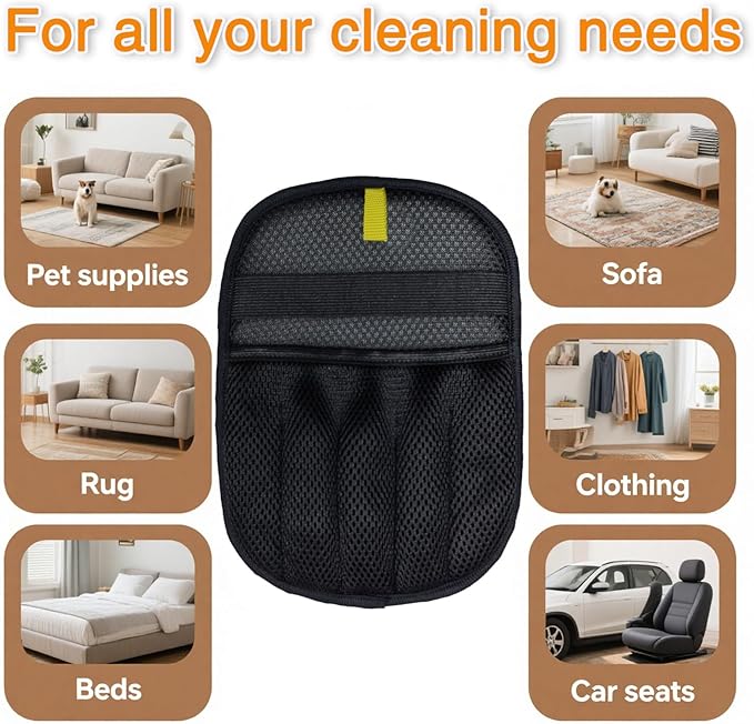 3Pcs Pet Hair Removal Glove,Pet Hair Cleaning Gloves,Dogs Hair Gloves for Bed or Couch