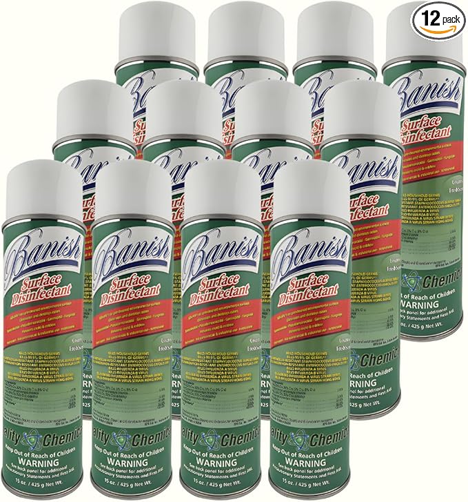Banish Disinfectant Spray-Case of 12