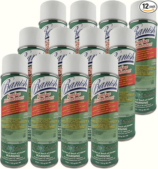 Banish Disinfectant Spray-Case of 12