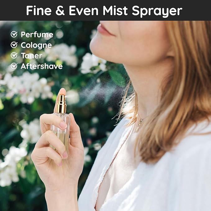 Segbeauty Perfume Travel Refillable, 5 Pack 20ml Atomizer Sprayer, Portable Travel Size Bottles, Cologne Spray Empty Fine Mist Container for Fragrance