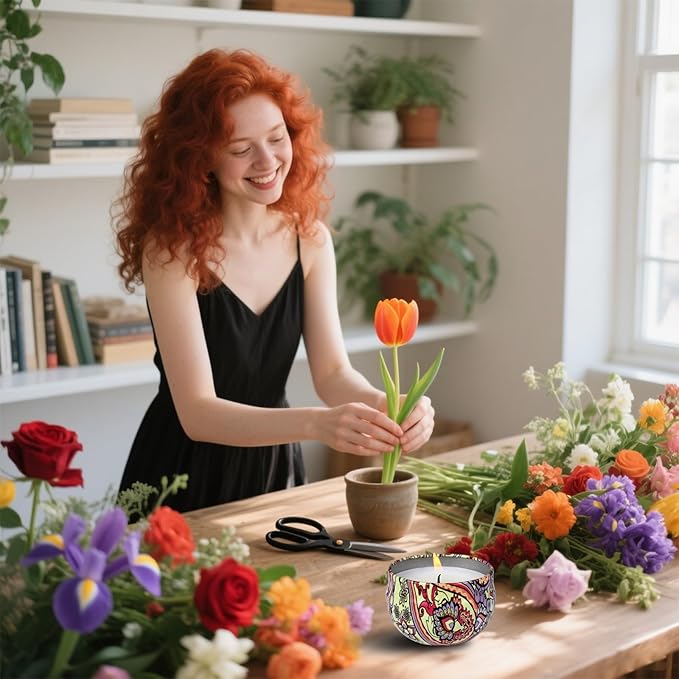 16 Pack Scented Candles Gift Set, Natural Soy Wax Travel Tin Candles for Home Scented, Ideal for Christmas, Birthday, Thanksgiving, Valentines Day Gifts