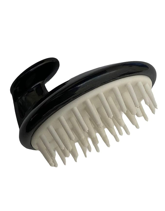 G.B.S Bath Time Silicone Pet Shampoo Brush and Massager, Black