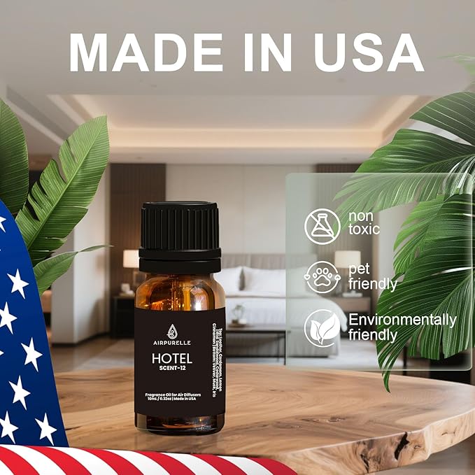 Hotel Diffuser Oil Scent-12 Sumptuous Leather Warm Sandalwood Iris Fragrance Oil for Ultrasonic and Waterless Diffusers DIY 2 Pack (2 * 0.34 fl oz) My Way Scent